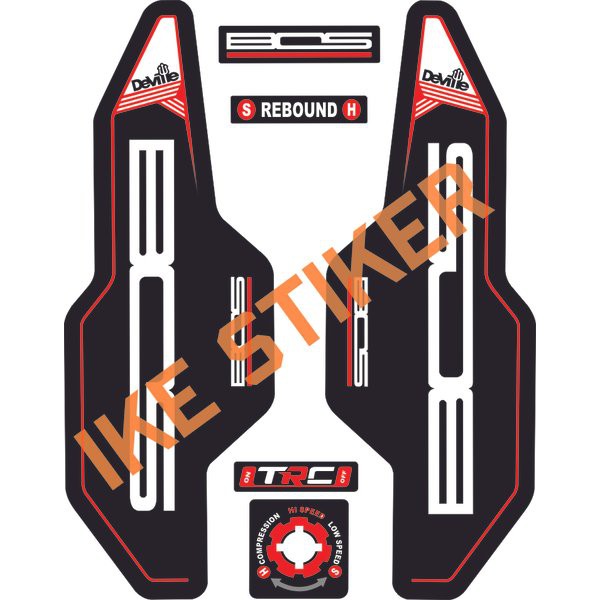 Sticker Fork Bos Deville Berkualitas