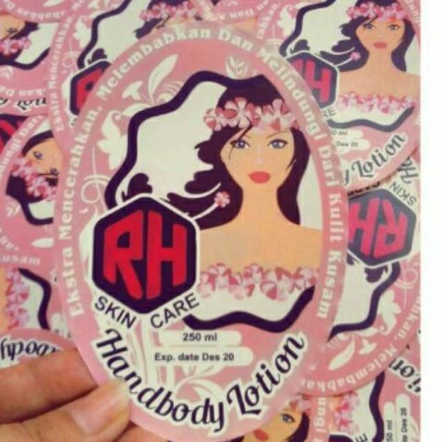 STIKER LABEL BENTUK OVAL