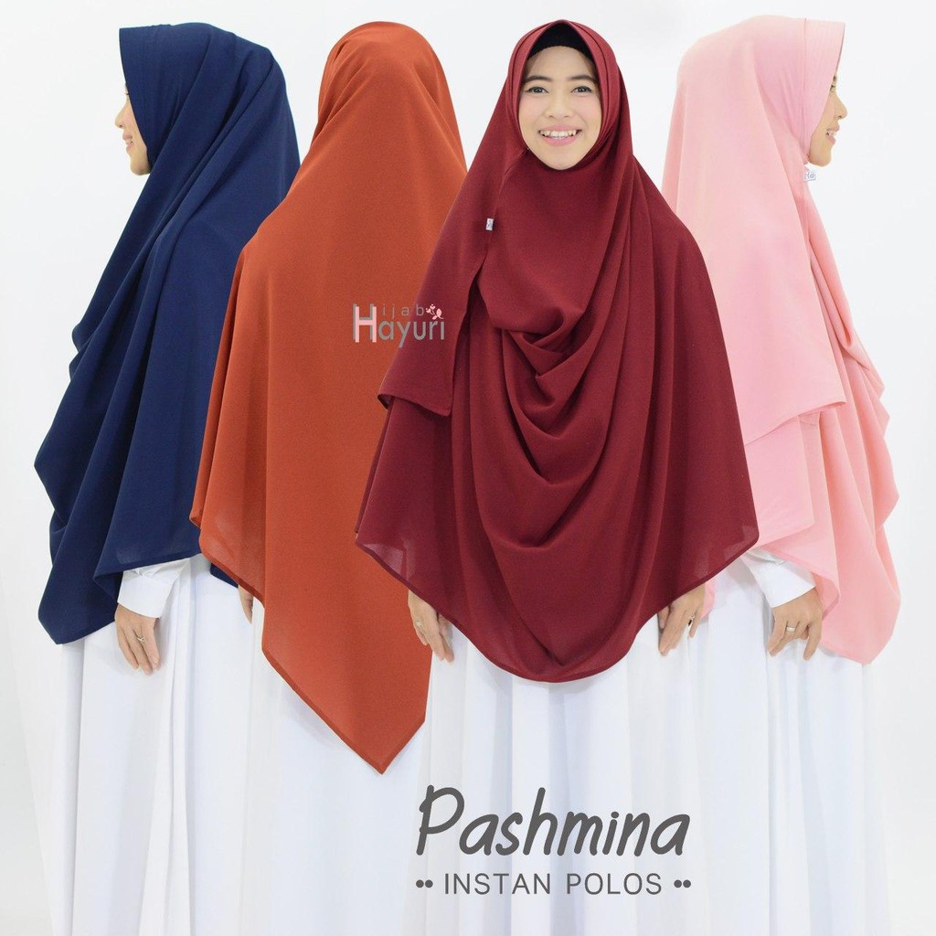 Pasmina Instan Polos by Hayuri