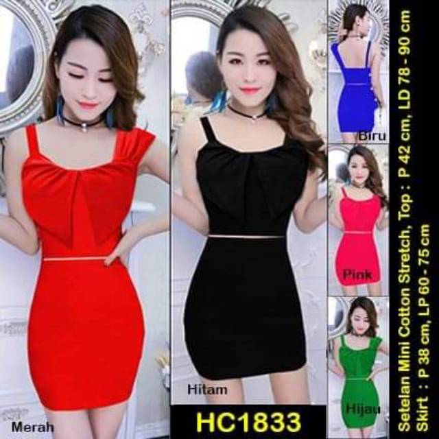 One set mini dres katun streach