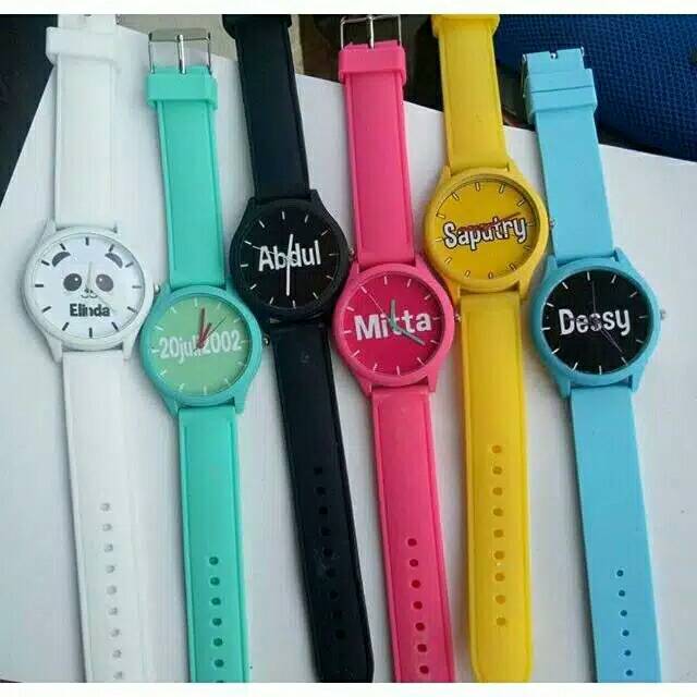 Jam tangan custom/bisa request nama,foto/gambar