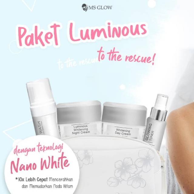 PAKET LUMINOUS WHITENING MSGLOW