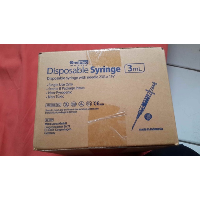 Spuit 3 cc Onemed  syringe
