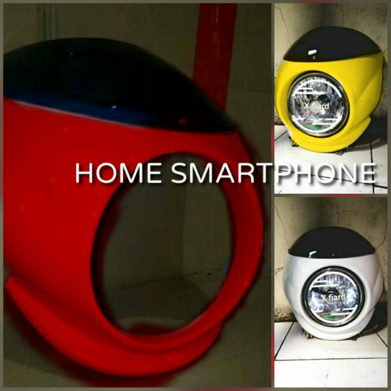 Cover headlamp visor  Model caferacer universal