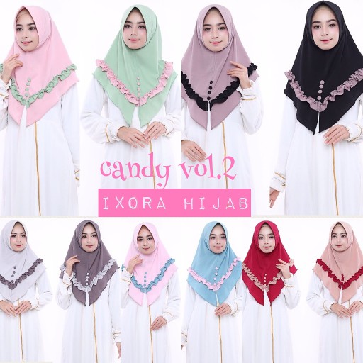 TERLARIS ..Jilbab Instan Candy