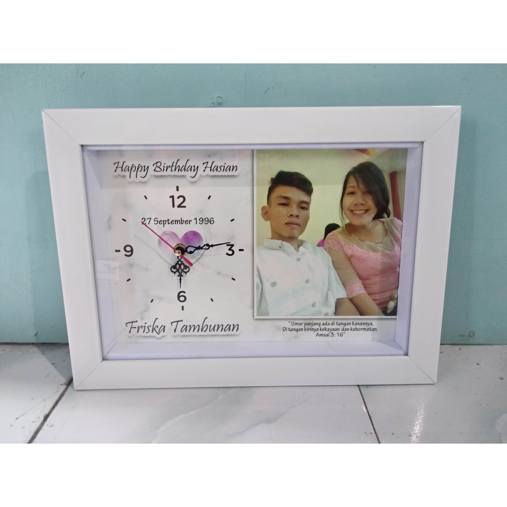 kado ultah jam dinding custom