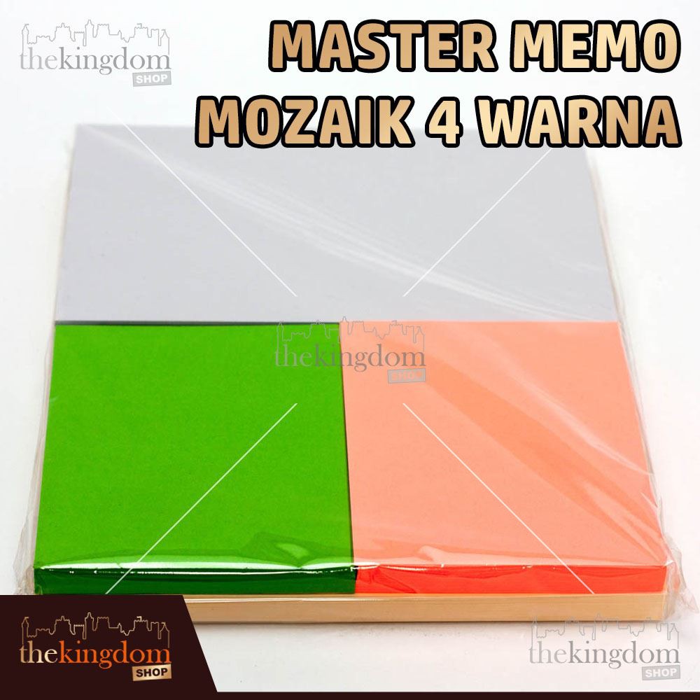 Master Memo Mozaik 4 Warna / Kertas / Notes