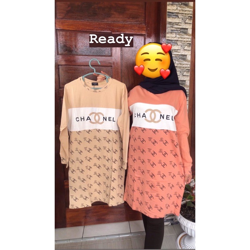 tunik bahan kaos