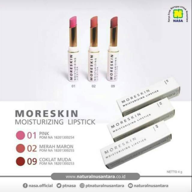 Moreskin Moisturizing lipstik