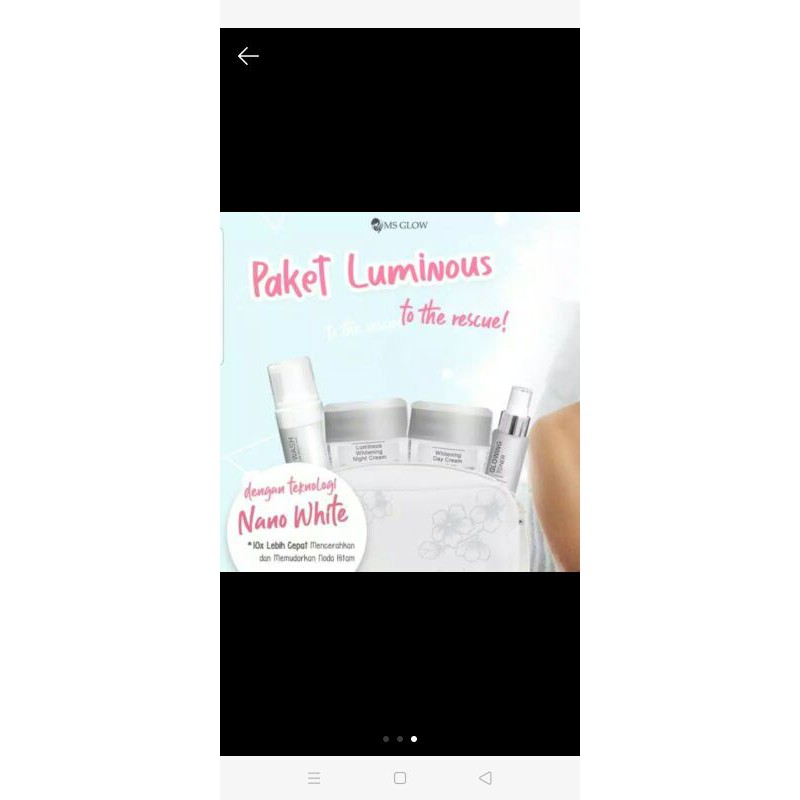 MS GLOW paket luminous+pouch abu2