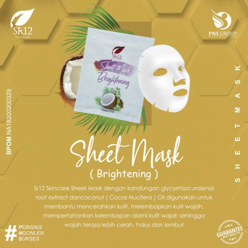 masker wajah /sheetmask sr12