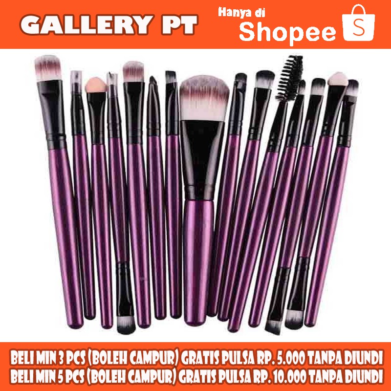Toiletry Kit Brush Make Up 15 Set