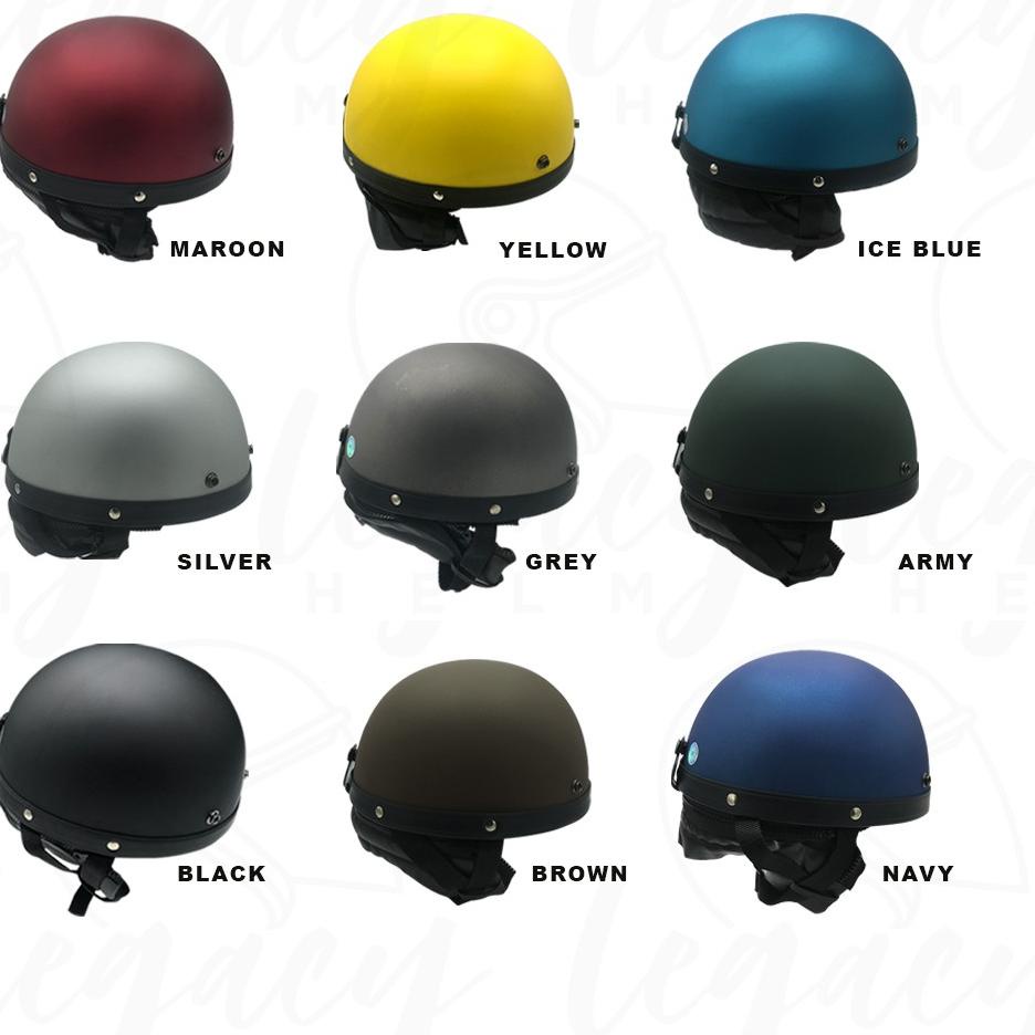 Helm Chips Bogo Setengah Dewasa Solid ▫ Mnd31au22ž