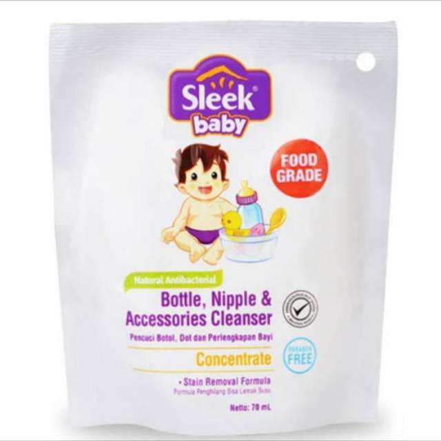 Sleek bottle & nipple cleanser pouch 70ml