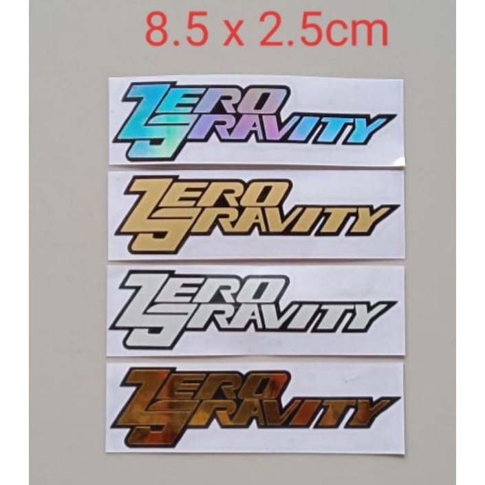 STICKER ZERO GRAVITY CUTTING