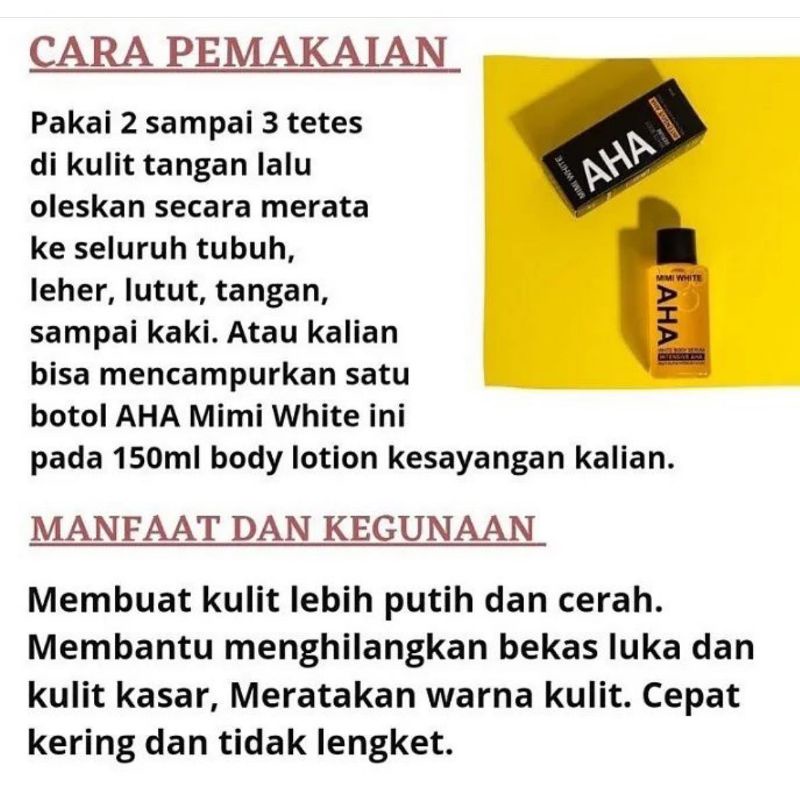 serum AHA ( mimi white dan precious )