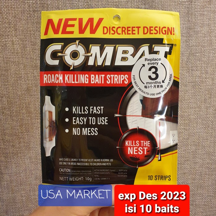 COMBAT RACUN PEMBASMI KECOA ROACH KILLER 10 STRIP