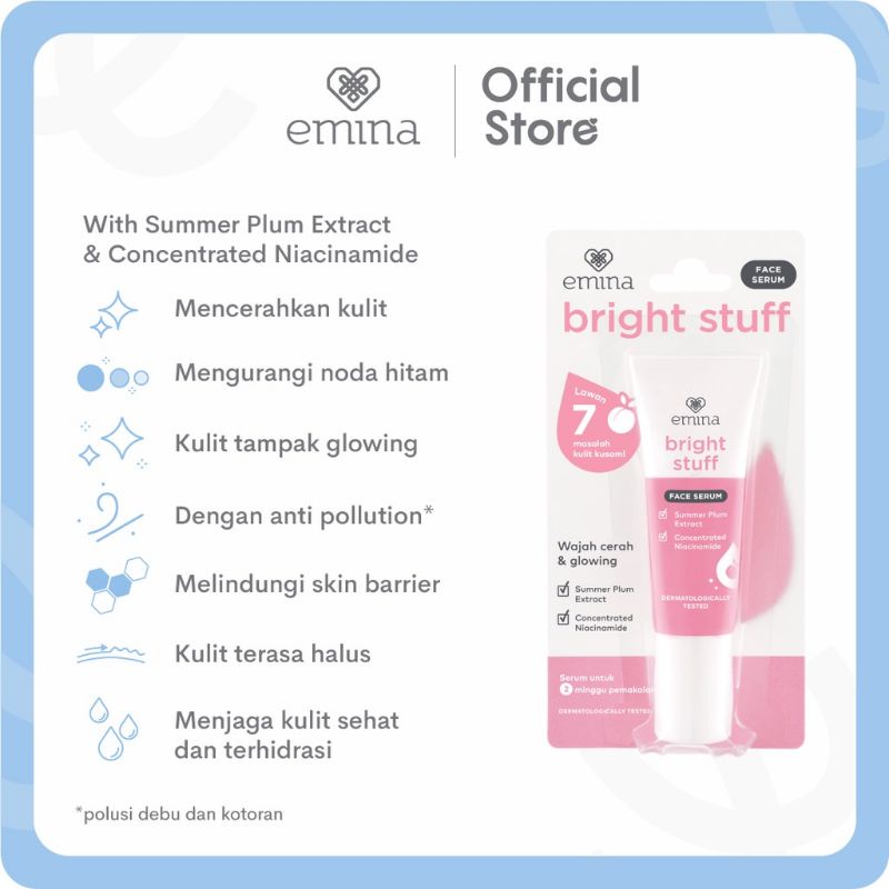 Emina Bright Stuff Face Serum 7.5ml
