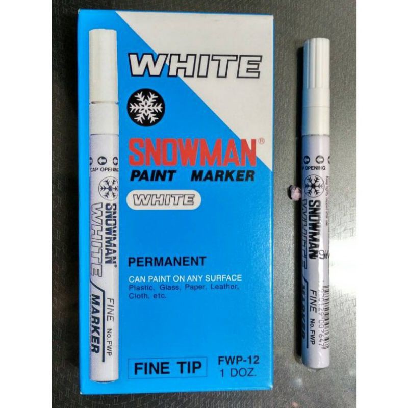 Spidol Snowman Putih