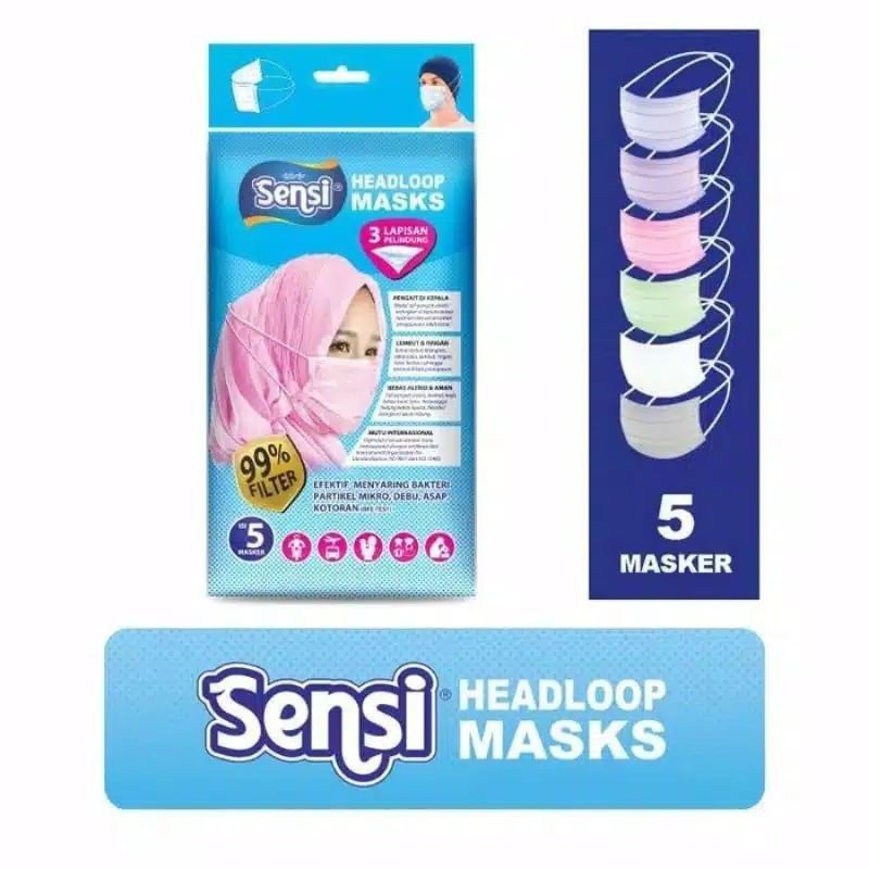 Masker Sensi Headloop (Hijab)