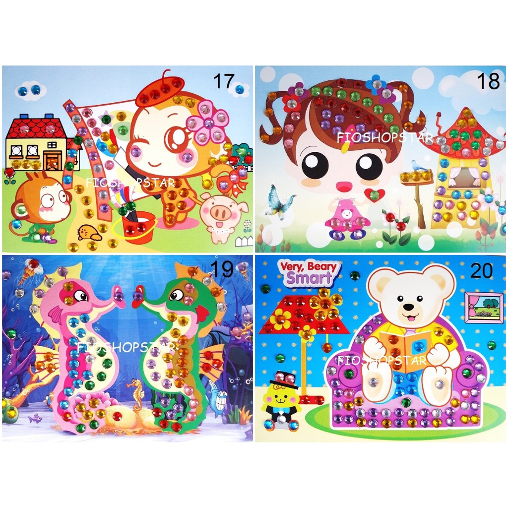 Stiker Mosaik Diamond Kecil
