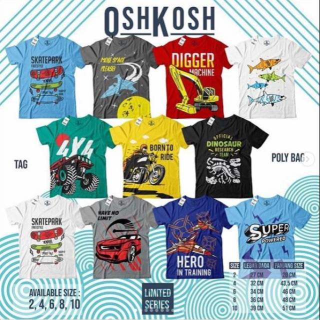 Kaos anak oshkosh