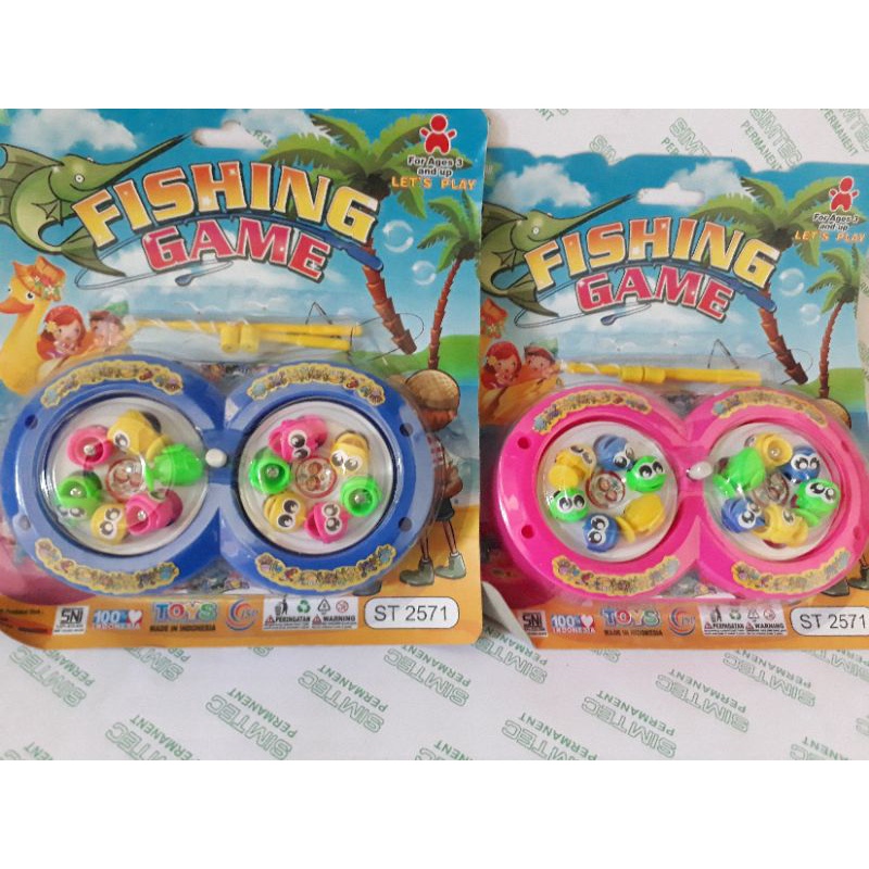 mainan pancingan magnet 2 kolam