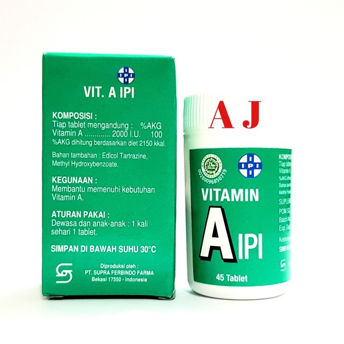VITAMIN A IPI 45 TABLET MANJUR