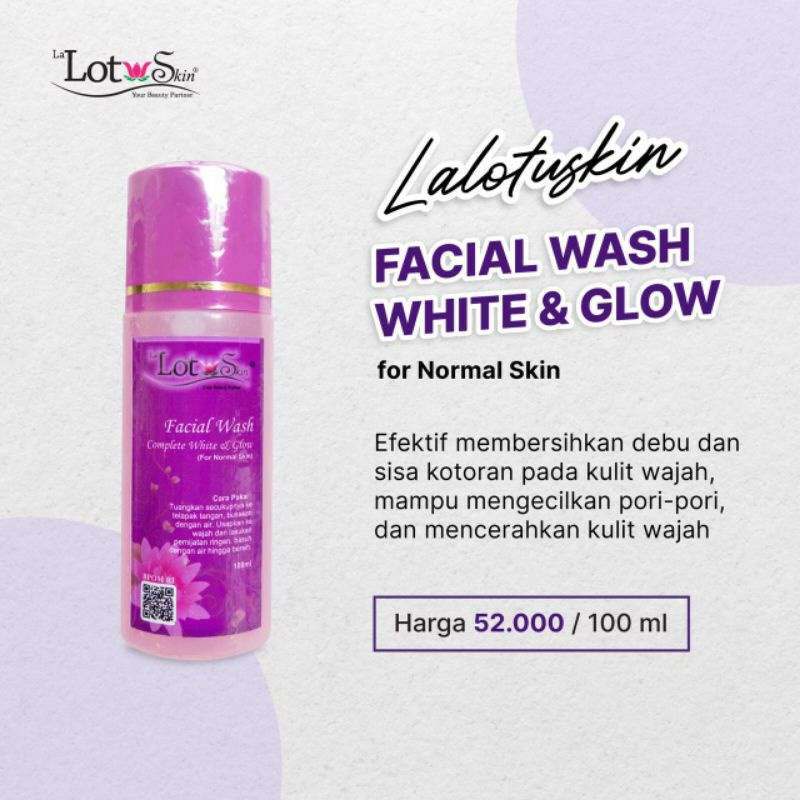 FACIAL WASH LALOTUSKIN NORMAL