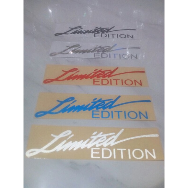 sticker LIMITED EDITION cutting