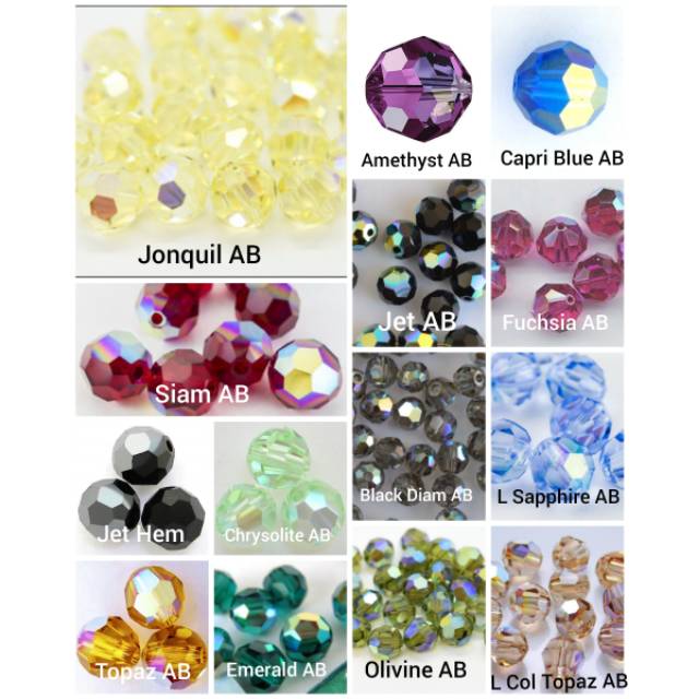 Swarovski Beads 5000 AB 5m