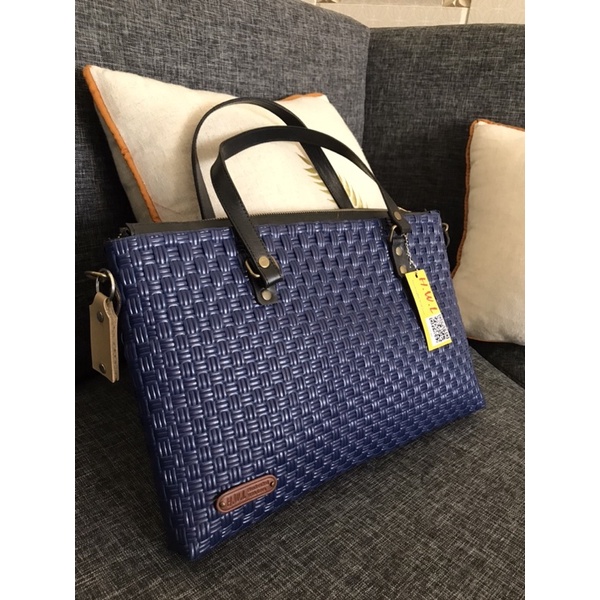 Woven Briefcase Bag