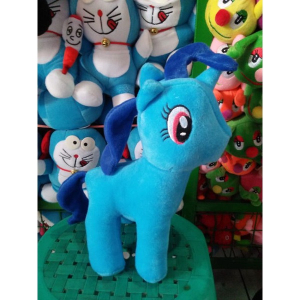 BONEKA KUDA Pony berdiri BIRU M