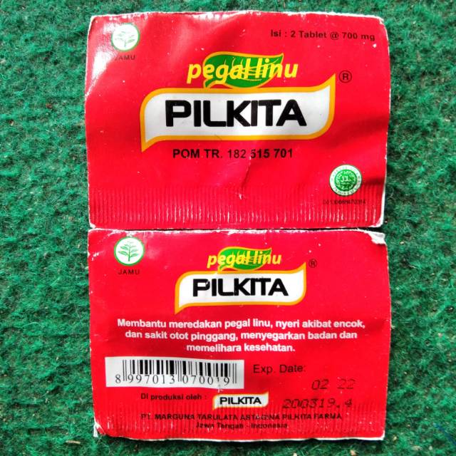 Pilkita jamu tablet 2 keping @4 tablet