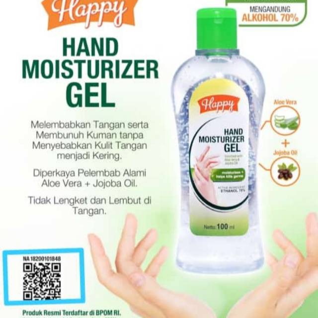 Happy hand moisturizer gel