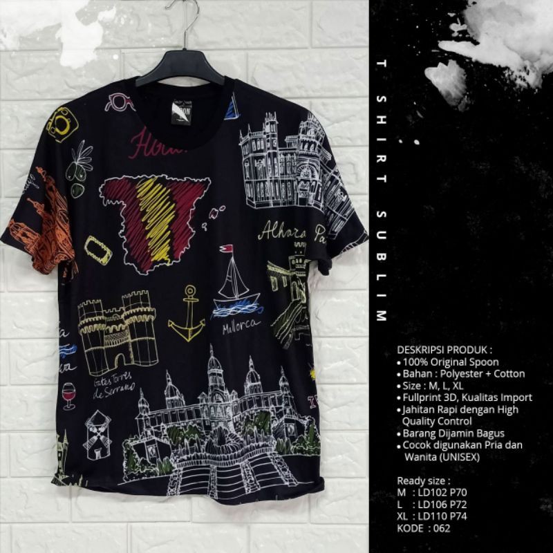 kaos spoon hitam