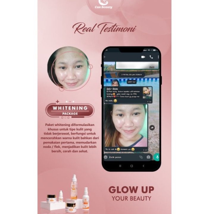 Glowing can beauty