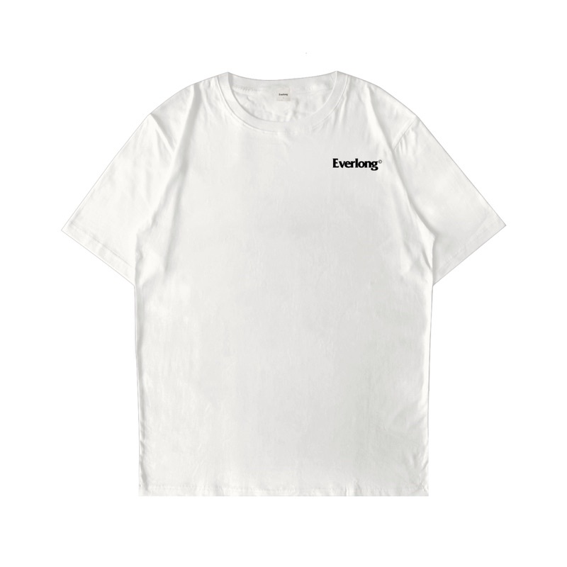 Tshirt / Kaos Everlong logo basic kaos lengan pendek putih