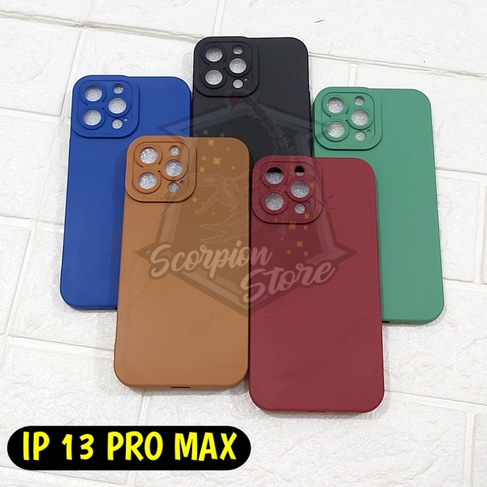 CASE FOR IPHONE 13 PRO MAX - SOFTCASE MACARON PRO CAMERA FOR IPHONE 13 PRO MAX