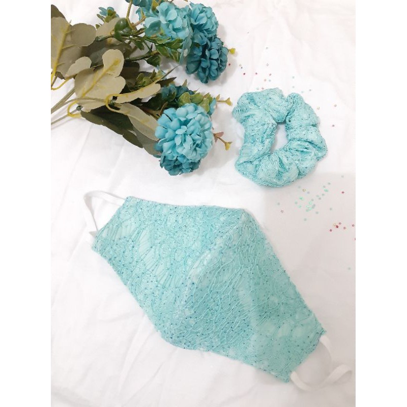 MASKER DAN SCRUNCHIE