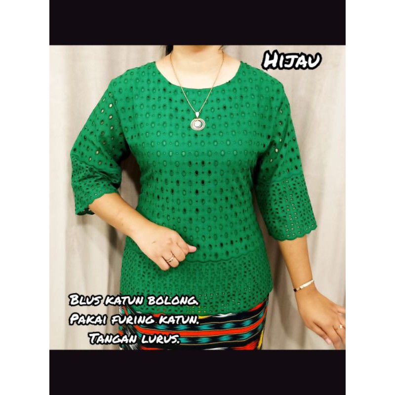 blus katun bolong bs (cod)