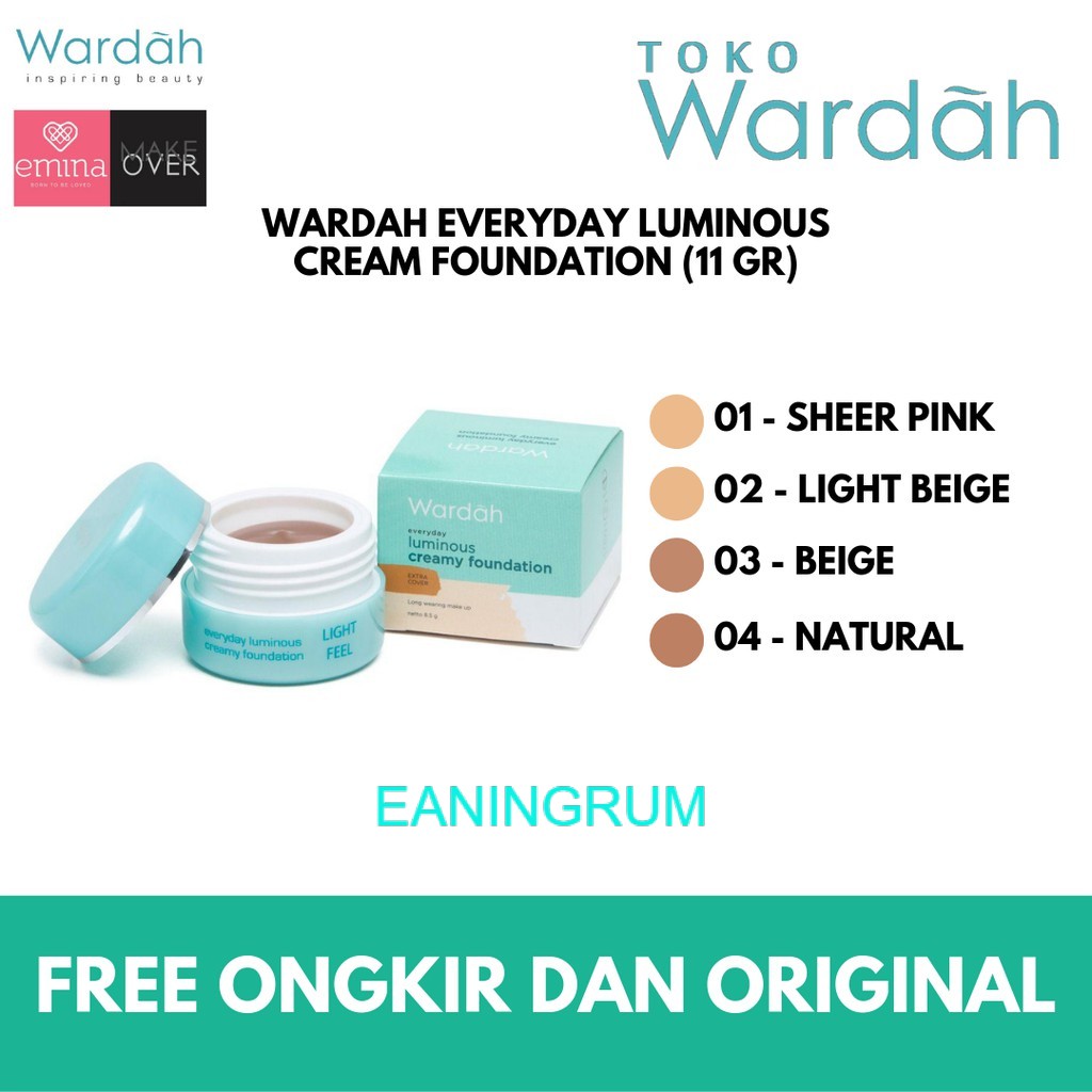 [READY!] Wardah Luminous Creamy Foundation EANINGRUM