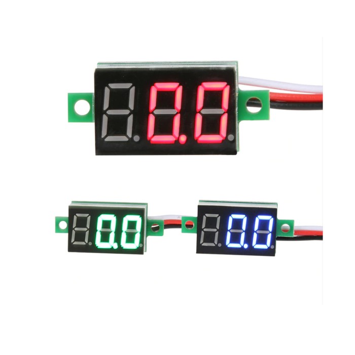 Digital Voltmeter Mini 0.36" DC 4.5-30V Tanpa Frame DC Voltmeter