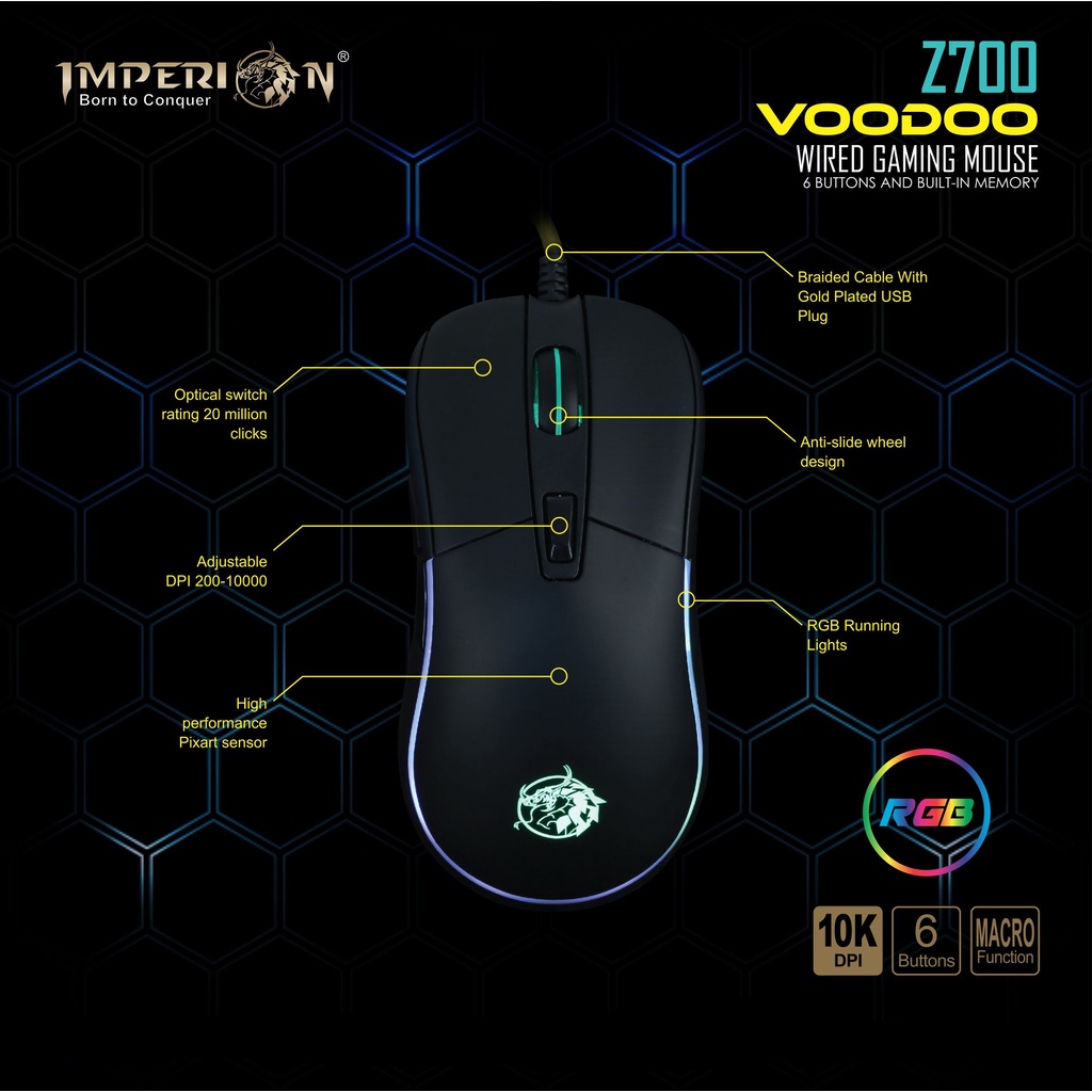 Mouse Gaming Imperion Z700 Voodoo
