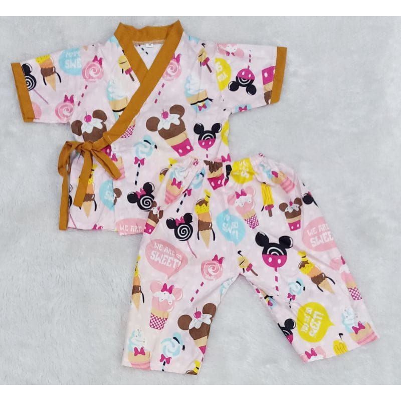 Setelan piyama kimono junior