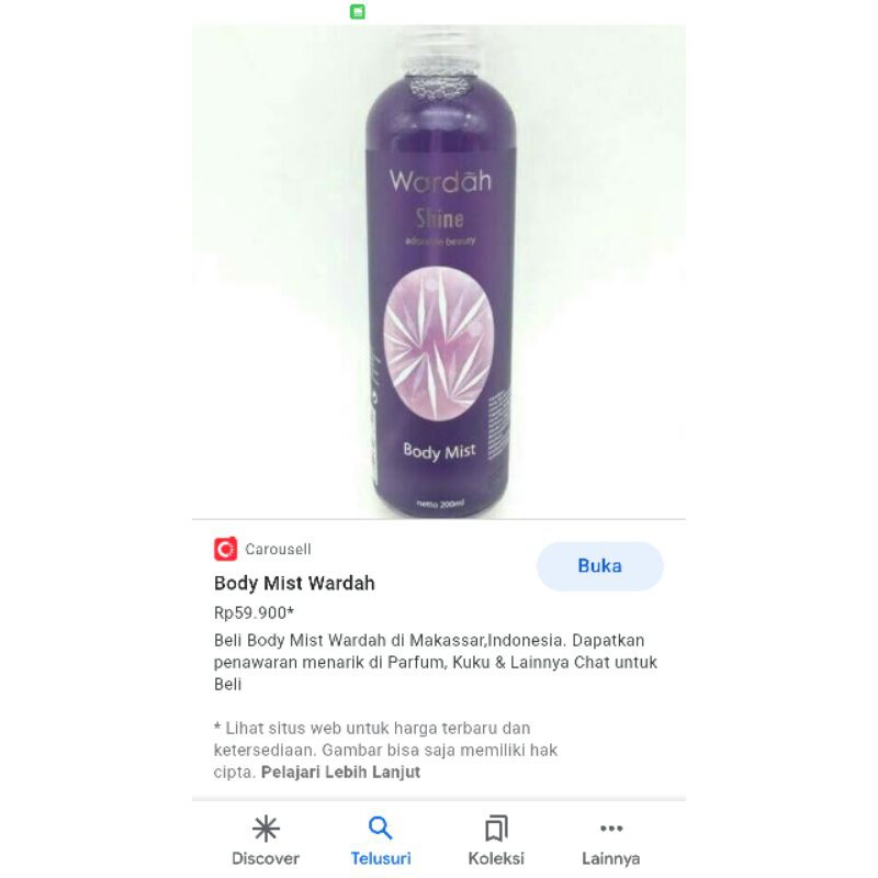 body mist wardah