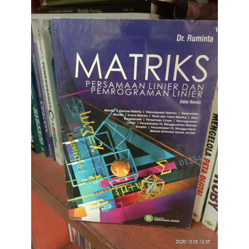 Matriks Permasalahan Linier dan Pemrograman Linier