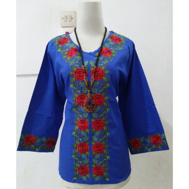 Blouse chibi katun bunga bordir