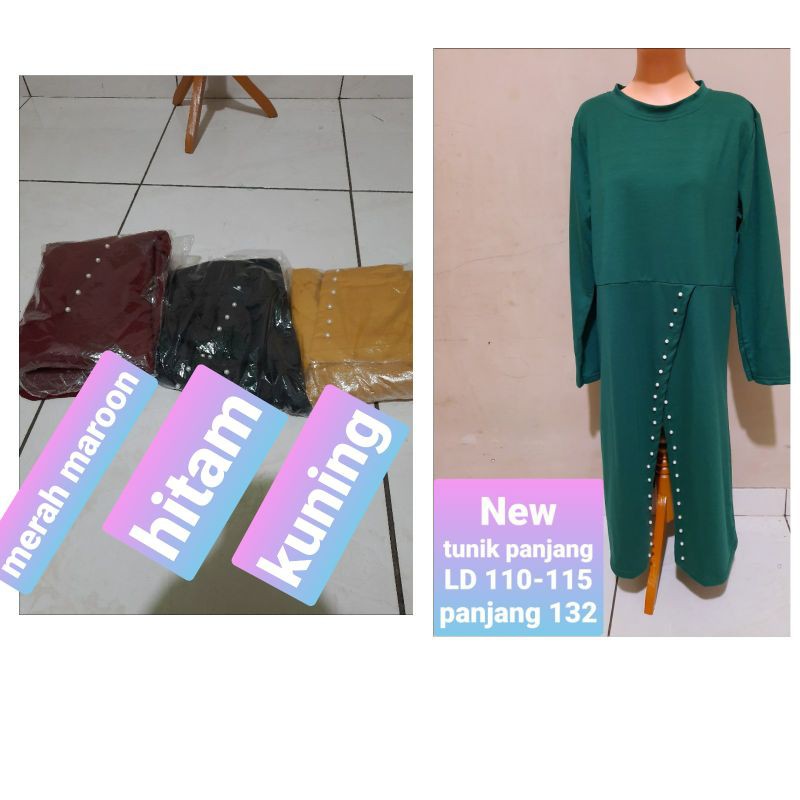Tunik mutiara panjang