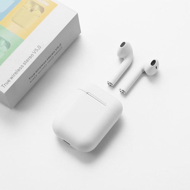 Wireless Earphone Headset Bluetooth Earbuds Matte Macaron i12